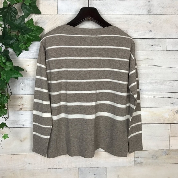C&C California Merino Wool Blend Stripe Sweater S - Picture 3 of 5